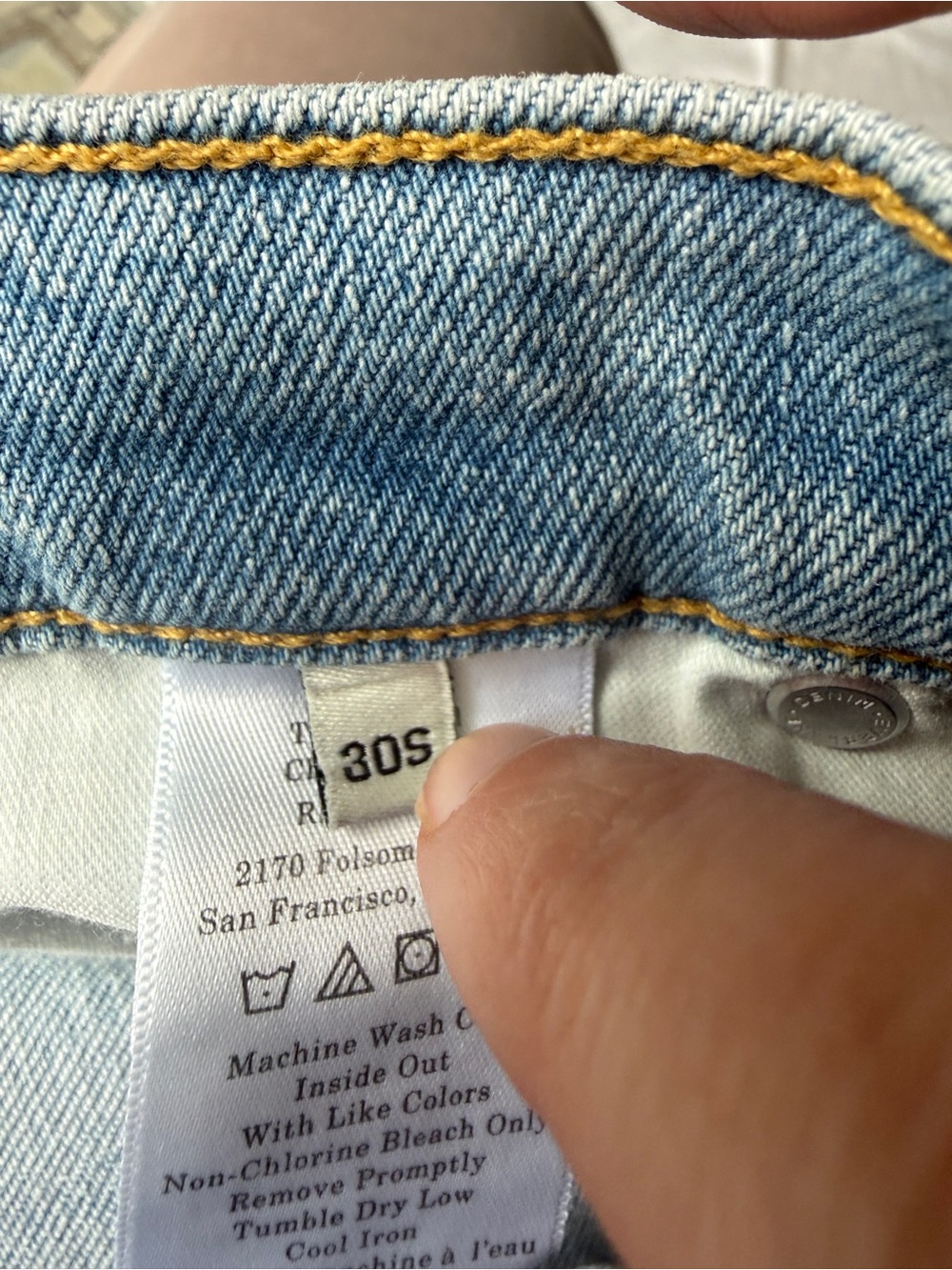 Everlane The Original Cheeky Jean Women’s 30S Light Wash Straight Leg Crop - Picture 6 of 7
